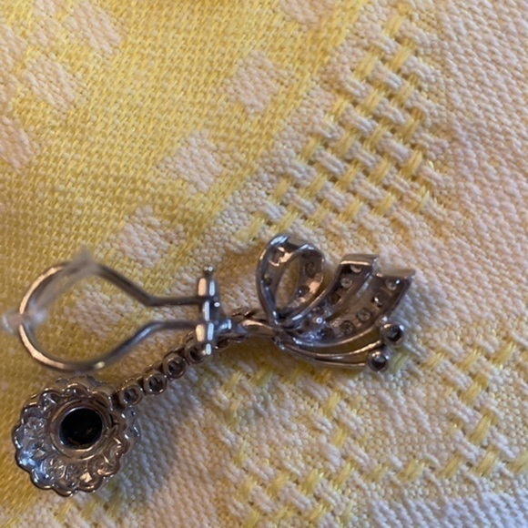 Dimond Sapphire peacock earrings ! Beautiful design Jewellery add to collection - Picture 6 of 9